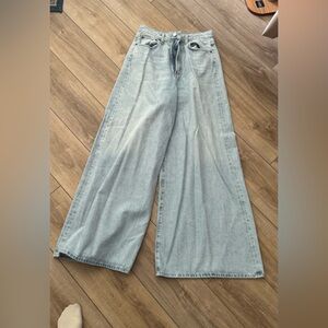 Agolde High-Waisted Wide-Leg Jeans